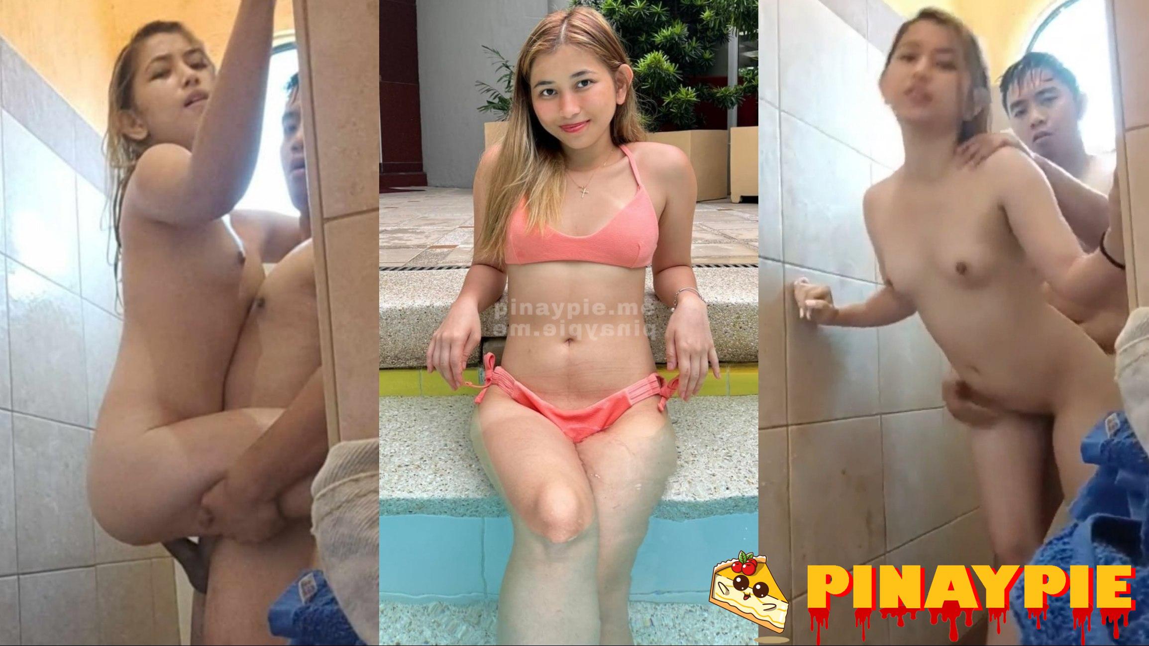 Magkaibigang nag swimming kantuntan sa shower ang tripping